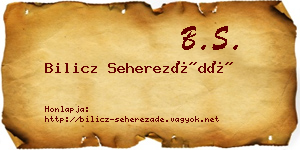 Bilicz Seherezádé névjegykártya